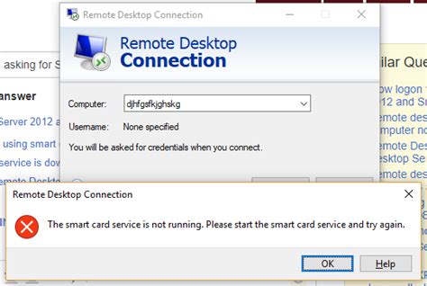 note 3 remote smart card service|Remote Desktop from Window 10 asking for Smart Card service.